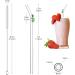 MALX 5-Pack 8.5" x 0.3" Turtle Glass Straws Set of 4 Handmade Transparent Long Straws and 1 Cleaning Brush. Suitable for Cold and hot Drinks Aesthetic Cute Straws with Charm Coquette Straws - Buy Online on SooperMarket.com