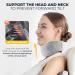 NIMOOD Neck Brace Cervical Collar for Sleeping - Neck Pain Relief Brace - Soft Foam Support - Gray-M - Buy Online on SooperMarket.com