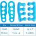 ViveSole Toe Stretchers Separators (4 Pieces) - Gel Therapeutic Spa Spacer for Bunions, Hammer Toe, Plantar Fasciitis - Metatarsal Pain Relief - Blue Medium - Buy Online on SooperMarket.com