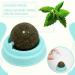 Dacitiery 4PCS Catnip Balls Toy for Cats Rotatable Edible Balls Interactive Cat Toy Self-Adhesive Catnip Teeth Cleaning Licking Balls for Kitten - Buy Online on SooperMarket.com