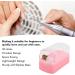 Nail Drill Bits Cleaning Brush Holder 30 Holes Space Saving Dust Proof Nail Drill Bit Holder for Nail Salon for Nail Technician (Roseate) - Buy Online on SooperMarket.com