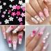 3D Flower Nail Charms 2 Boxes 3D Acrylic Flower Nail Art Metal Butterfly Nail Charms With Nail Gems Half Round Pearls Manicure Y2k Nail Art Accessories for Women Girls - Buy Online on SooperMarket.com