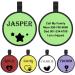 Yhananti dog brand with engraving quiet silicone dog stark personalized with name telephone number and address engraved for dogs cats light and waterproof sample designs on the symbols round round round icon