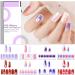 22 Sheets Pure Color Shine Flower Nail Polish Stickers with File - Nail Art Decals for Women & Girls - Buy Online on SooperMarket.com
