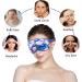 Cooling Eye Mask - Gel Eye Mask for Dark Circles Migraines & Eye Surgery - 3 in 1 Weighted Warm Compress for Dry Eyes & Blepharitis - Blue - Buy Online on SooperMarket.com