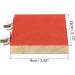Patikil Bird Perch Stand - Wooden Platform Playground for Small Birds Parrots Lovebirds & Budgies - Paw Grinding & Cleaning Accessories in Red - Buy Online on SooperMarket.com