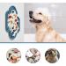 Ohmo Lick Mat for Dogs & Cats - 2 PCs Cute Cactus Design | Leak Mat for Puppy Fear Relief & Slow Feeding | Food-Grade Silicone (Dark Blue) - Buy Online on SooperMarket.com