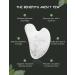 Rose Quartz Gua Sha Tool for Face Massage and Lymphatic Drainage - HANABEE Facial Beauty Tool (White) - Buy Online on SooperMarket.com