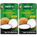 AROY-D coconut milk-coconut milk for cooking and baking-ideal for desserts soups smoothies and cocktails-1 x 250 ml (pack with 2) coconut milk 1 x 250 ml (pack with 2)