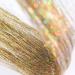 Hair Tinsel Gold Extensions 250 Strads Holographic Sparkle Tinsel Glitter Synthetic Shiny Straight Hair for Girl Woman Decoration (Gold) (1200 Gold) 1200 Gold