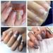 French Line U-Shaped Nail Art Stickers - 8 Sheets Exquisite Decals in Gold, Silver, Black, and Rose Gold for Women and Girls - Buy Online on SooperMarket.com