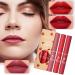 Strawberry Lip Gloss Set - Waterproof Matte Non-Stick Lipstick 1ml | Long-Lasting Lip Glaze #02 | International Shipping Available - Buy Online on SooperMarket.com