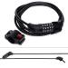 Qeedo Bike Trailer Lock Bicycle Trailer Cable Lock 2.5m x 8mm Bicycle Lock