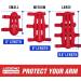 LEGEND Armguard XT Archery Arm Guard - Full Coverage Forearm Protection, Ventilated Design, Thermoshaped EVA Foam - Adjustable Straps, Quick-Release Buckles - Red, Size M - Buy Online on SooperMarket.com