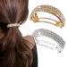Crystal Hair Clips Barrettes Slides Grips for women Diamante Sparkly Hair Accessories Crystal Hairpins Everyday Wear Prom Party Ponytail Holder Women Girl Birthday Gift (Silver+Gold)
