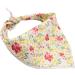 Lionet Paws Dog Bandana - Triangular Scarf for All Dog Sizes (Yellow Flower) - Stylish & Durable Headscarf for Pets - Buy Online on SooperMarket.com