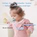 Silicone Pacifier Chain - 2-Pack Clip for Boys & Girls | Durable Flexible & Keeps Pacifiers Clean - Soft Blue Design - Buy Online on SooperMarket.com