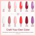 Lavender Violets 12Pcs Dip Powder Nail Kit - 6 Colors French Pink Dipping Powder System with Base, Top Coat & Activator for Manicure at Home - Buy Online on SooperMarket.com