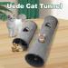 Gecheer Large Suede Cat Tunnel Toy with Self-Entertaining Ball - Foldable Peekaboo Tunnel for Indoor Cats and Rabbits - 65 * 29cm - Buy Online on SooperMarket.com