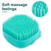 Molain Silicone Dog Cat Bath Brush Comb - Soft Grooming & Massage Brush with Shampoo Dispenser (Blue) - Buy Online on SooperMarket.com