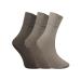 COSHAL 3 Pairs Womens Diabetic Socks wide Honey Comb top soft cuff Ankle Medium-Elastic Grip Soft Toe cosy feel for sensitive feet Legs Non-Binding Circulatory Socks SIZE (4-7) One Size Brown/White ( 3 Pairs )