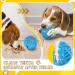 Large Breed Dog Treat Dispensing Toy | Nearly Indestructible Chew Toy for Aggressive Chewers | Squeaky Puzzle Ball for Large Dogs | Natural Rubber IQ Toy - Blue - Buy Online on SooperMarket.com