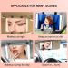 Rotating Lighted Makeup Mirror | LED Vanity Mirror for Car Visor | Dimmable Sunshade Mirror - Buy Online on SooperMarket.com