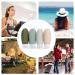 4-Pack 100ml Silicone Travel Bottles Set - Leak-Proof Refillable BPA-Free - Ideal for Cosmetics & Shampoo - TSA Approved - Gray White Blue Green - Buy Online on SooperMarket.com