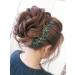 Denifery Emerald Green Wedding Hair Vine | Bridal Gold Headpiece & Jewelry - Buy Online on SooperMarket.com
