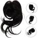 minkissy Wig Fake Hair High Temperature Wire Extension Brown Black 22x10cm As Shown - Buy Online on SooperMarket.com