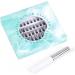 SISILILY Individual Cluster Lashes 60 Pcs Kit - Reusable 3D Eyelash Extensions in C CC D Curl - with Eyelash Glue - 10/12/14/15/16mm Length - DM14 - Buy Online on SooperMarket.com