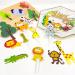 16-Piece Safari Jungle Cake Decoration Set for 1st Birthday | Forest Animals Topper for Girls - Buy Online on SooperMarket.com