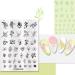 RUNRAYAY Nail Stamping Plate Leaf Flower Nature Template Image Design Plates for Nail Art Decoration and DIY Nail Art - 7.6 x 10.2Cm