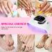 UV Nail Lamp 268W UV Lamps for Gel Nails with 4 Timer Setting/Large LCD Touch Screen Fast Curing Lamp Nail Dryer for Toenail Home Salon white&black - Buy Online on SooperMarket.com