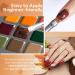 Modelones Fall Gel Nail Polish Set - 9 Colors Orange Green Yellow Solid Gel Polish Brown Red Pudding Gel | Upgraded Crme Manicure Palette | Soak Off LED Nail Art Kit | Salon Quality DIY with Pro Nail Brush - Urban City - Buy Online on SooperMarket.com