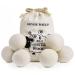 Tumble Dryer Balls Sopito 6pcs XL Wool Dryer Balls for Laundry to Reduce Drying Time Wrinkles and Static Soften Fabric Reduce Tangle and Make Clothes Fluffy with Premium Natural Wool