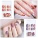 Kalolary 144PCs False Nails Set - Full Finger Acrylic Artificial Nails with Glue Stickers for Women & Girls | Nail Art DIY Decoration - Buy Online on SooperMarket.com