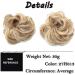 Sandy Brown to Bleach Blonde Messy Updo Hairpiece Scrunchie - Curly Hair Bun Extension - Buy Online on SooperMarket.com