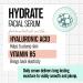 Valjean Labs Hydrate Serum | Hyaluronic Acid + Vitamin B5 | 1.83 oz | Hydrate and Plump Skin | Paraben-Free | Cruelty-Free | Made in USA - Buy Online on SooperMarket.com