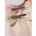 XFYUZR Women Bow Hair Clip Set - Pink & Beige Large Ribbon Hair Accessories for Girls, Prom Styling - 2Pcs - Buy Online on SooperMarket.com