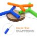 Sensory Chew Tubes 3-Pack for Babies 3+ Months - Silicone Teether Toys for Autistic and ADHD Chewers - Y Style Teether in Green, Blue, Orange - Buy Online on SooperMarket.com