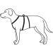 Buy TRIXIE Stay Harness M/L - Adjustable 50-75cm Durable Black Dog Harness for Optimal Comfort and Safety - International Shipping Available - Buy Online on SooperMarket.com