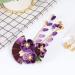 FRCOLOR Japanese Kimono Flower Hair Clips - Purple Bridal Kanzashi Hair Accessories for Women and Girls - Buy Online on SooperMarket.com