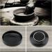 Round Flower Frog & Ceramic Flower Pot Set - Hammer-Pattern Black Ikebana Arrangement for Floral Art - Buy Online on SooperMarket.com