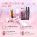 Saviland Acrylic Nail Kit - 30g Clear Pink & White Powder 120ml Liquid Set for Beginners | DIY Nail Art Extension - Buy Online on SooperMarket.com