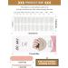 Kalolary 20PCS Luminous Glitter Gel Nail Polish Strips - Glow in The Dark Adhesive Nail Art Sticker Set - Waterproof Full Wrap Gel Nail Wrap Stickers - with Nail File and Stick - Pure White - Buy Online on SooperMarket.com