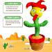 Dancing Cactus Toy - Interactive Plush Singing Cactus Repeats & Dances - USB Rechargeable - Fun Christmas Decor Piece - Buy Online on SooperMarket.com