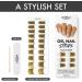 MOYOU LONDON Golden Tips Gel Nail Wraps 20 Pcs Salon-Quality Manicure Set - Includes Nail File & Cuticle Stick (UV/LED Lamp Required) - Buy Online on SooperMarket.com