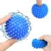 KOMUNJ 6 Pieces Dryer Ball Washing Ball for Washing Machine Balls for Fluffy Laundry Reusable Dryer Balls Laundry Tumble Dryer Drying Ball (Blue) - Buy Online on SooperMarket.com