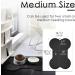 Waterproof Silicone Dog Food Mat | Non-Slip Pet Feeding Mat | Non-Spill Puppy Dish Tray | Bone-Shaped Black Mat - Small/Medium/Large - Buy Online on SooperMarket.com